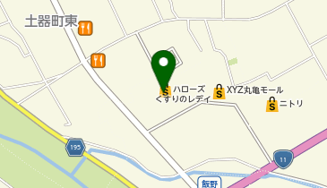 コインランドリーXYZ丸亀店の地図画像