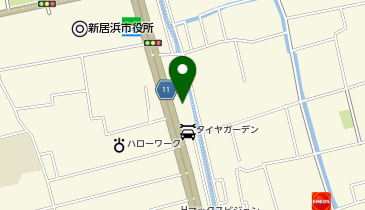 コインランドリー抗菌王新居浜中央店の地図画像