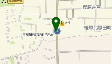 ホワイト急便樫原店の地図画像