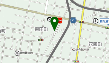 コインランドリー水の森の地図画像