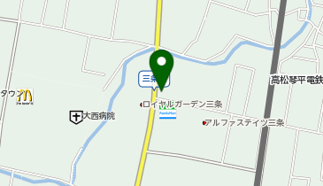 コインランドリー三条の地図画像