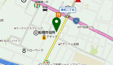 ジャンボランドリーふわふわ船橋湊町店の地図画像