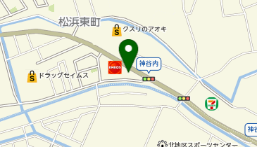 ランドリーデポ新潟松浜東店の地図画像