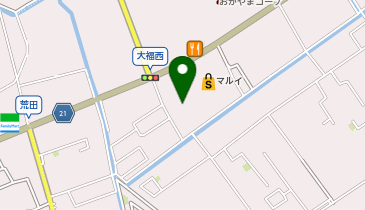 洗濯爽快マルイ大福店の地図画像