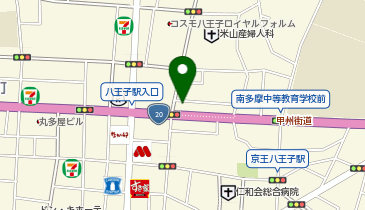 HESTAチャージ FPエージェンツ株式会社八王子支社の地図画像