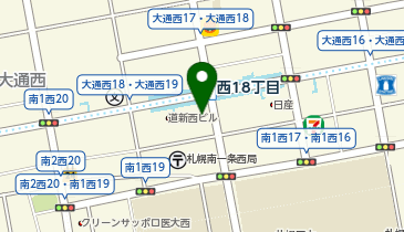 HESTAチャージ ベルフルール西18丁目店の地図画像