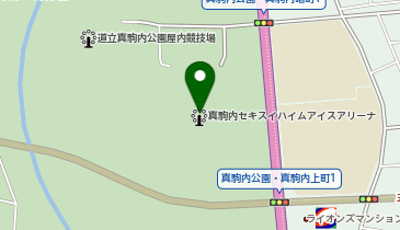 HESTAチャージ 真駒内公園屋内競技場の地図画像