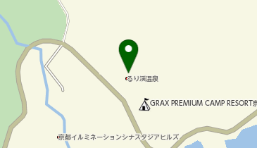 HESTAチャージ GRAXPREMIUMCAMPRESORT京都るり渓の地図画像