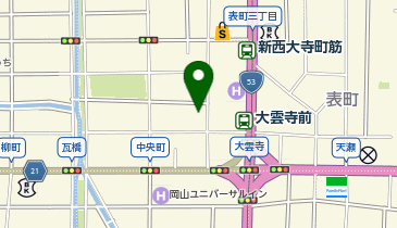 HESTAチャージ infomen岡山店の地図画像