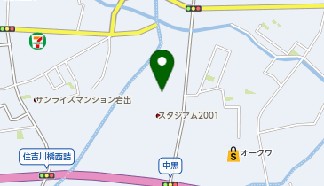 HESTAチャージ 松源岩出中黒店の地図画像