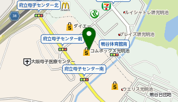 HESTAチャージ 松源コムボックス光明池の地図画像