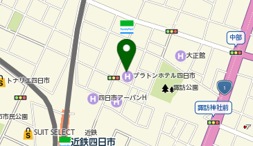 HESTAチャージ プラトンホテル四日市の地図画像