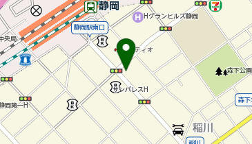 HESTAチャージ 静鉄ホテルプレジオ静岡駅南の地図画像