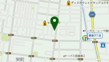 HESTAチャージ コインランドリーウエルカム若葉店の地図画像