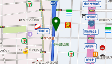 HESTAチャージ パーソナルジムb-free心斎橋本店の地図画像