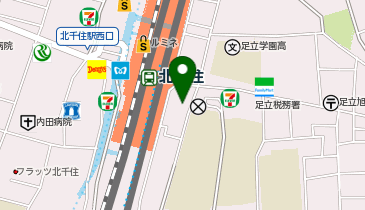 HESTAチャージ H1T北千住東口の地図画像