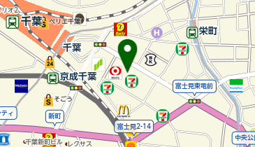 HESTAチャージ H1T千葉THEGARDENの地図画像