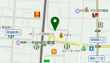 HESTAチャージ H1T草加の地図画像