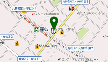 HESTAチャージ フローラル花づくしの地図画像