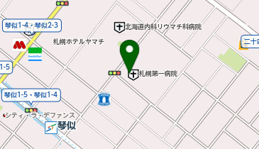 HESTAチャージ 札幌第一病院の地図画像