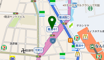 HESTAチャージ 京都さがの館なんば店の地図画像