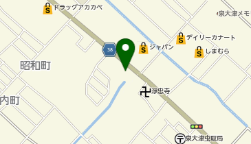 HESTAチャージ 泉大津中央給油所の地図画像