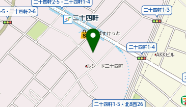 HESTAチャージ プレイランドハッピ-二十四軒店の地図画像