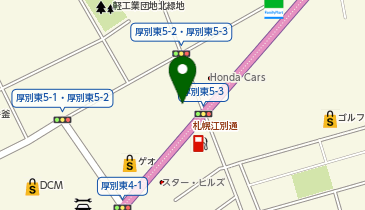 HESTAチャージ プレイランドハッピ-厚別店の地図画像