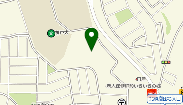 HESTAチャージ 神戸総合医療専門学校の地図画像