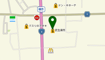 HESTAチャージ 花まつ武生楽市店の地図画像