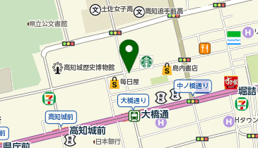 HESTAチャージ セントラル帯屋町店の地図画像