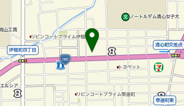 HESTAチャージ セルフうどんさざなみZERO伊福店の地図画像