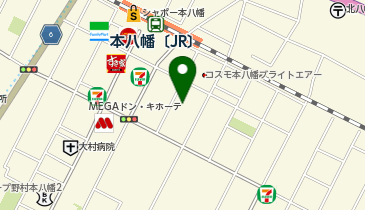 HESTAチャージ シミュレーションゴルフバートラックマンの地図画像