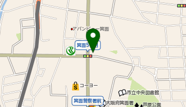 HESTAチャージ おたからや箕面店の地図画像