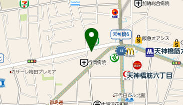 HESTAチャージ そば処更科の地図画像