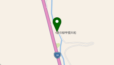 HESTAチャージ 道の駅甲斐大和の地図画像