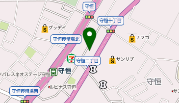 HESTAチャージ 守恒みらいホールの地図画像