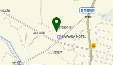 HESTAチャージ おがわ温泉花和楽の湯の地図画像