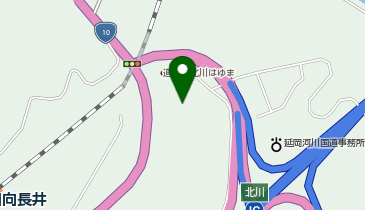 HESTAチャージ 道の駅北川はゆまの地図画像