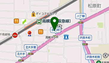 HESTAチャージ ティーズスターダイナー高槻本店の地図画像