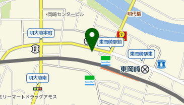 HESTAチャージ D&rarr;start岡崎の地図画像