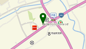 HESTAチャージ 道の駅クロスロードみつぎの地図画像