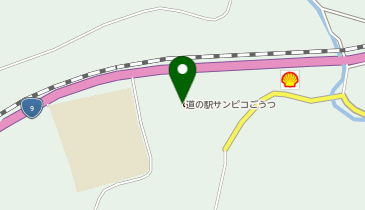 HESTAチャージ 道の駅サンピコごうつの地図画像