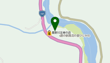 HESTAチャージ 道の駅清流の里ひじかわの地図画像