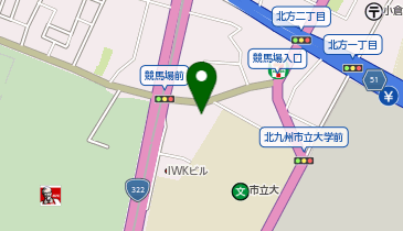 HESTAチャージ 北九州モノレール競馬場前駅の地図画像