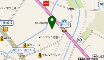 HESTAチャージ 清田ひまわりの地図画像