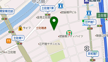HESTAチャージ 焼き鳥と麹一石五鳥肥後橋店の地図画像