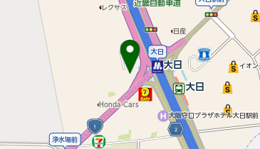 HESTAチャージ ワールドプラス大日の地図画像