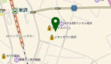 HESTAチャージ ワールドプラス米沢の地図画像