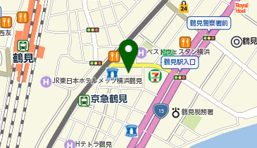 HESTAチャージ ジュエルカフェ鶴見店の地図画像